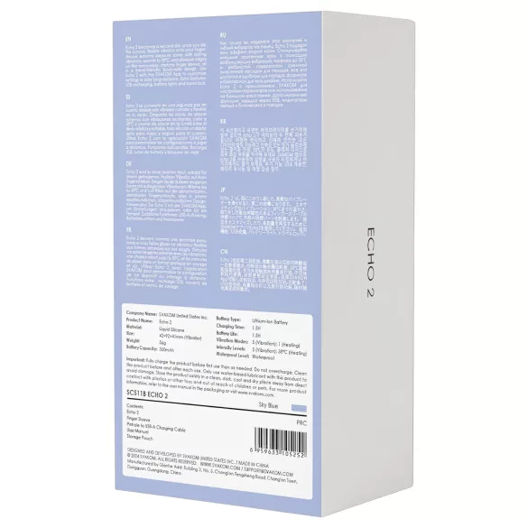 Svakom Echo 2 - δακτυλοδόνητης δόνηση - έξυπνος - μπλε