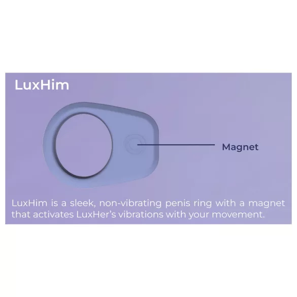 LUXUS Climax Together by Kiiroo - μαγνητικό, app-controlled σετ δονητή ζευγαριού