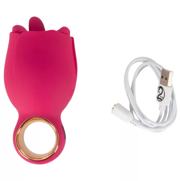 You2Toys Oral Fun - γλωσσικός διεγέρτης κλειτορίδας (ροζ)
