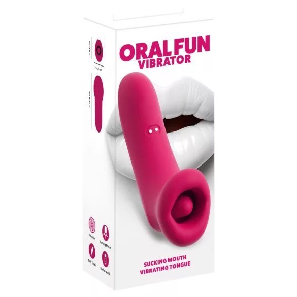You2Toys Oral Fun - απορροφητικός και γλωσσικός διεγέρτης κλειτορίδας (ροζ)