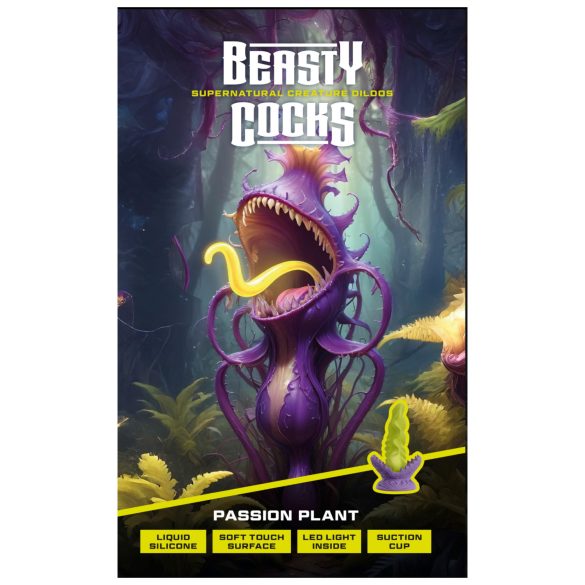 Beasty Cocks - δονητής ομοίωμα πέους φωσφορίζων - πράσινο