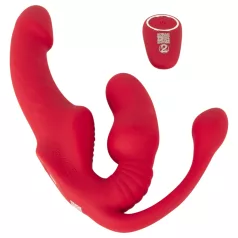   You2Toys Strapless - τριπλός δονητής χωρίς λουράκια για ζευγάρια (ροζ)
