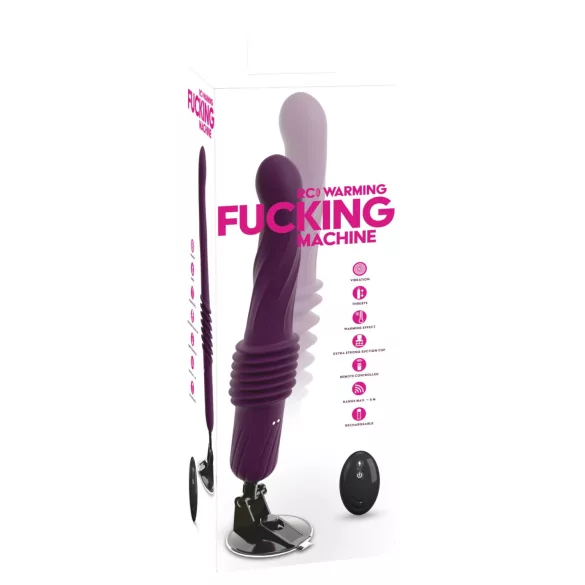 You2Toys - δονητής ώθησης με θέρμανση και τηλεχειριστήριο (μωβ)