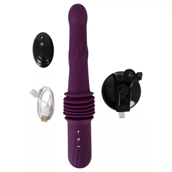 You2Toys - δονητής ώθησης με θέρμανση και τηλεχειριστήριο (μωβ)