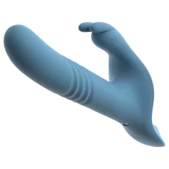   You2Toys - 3 τεμαχίων strap-on δονητής κουνελάκι με τηλεχειριστήριο (μπλε)