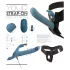 You2Toys - 3 τεμαχίων strap-on δονητής κουνελάκι με τηλεχειριστήριο (μπλε)