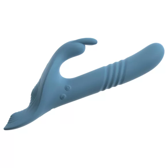 You2Toys - 3 τεμαχίων strap-on δονητής κουνελάκι με τηλεχειριστήριο (μπλε)