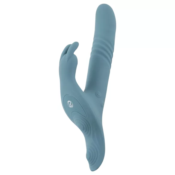 You2Toys - 3 τεμαχίων strap-on δονητής κουνελάκι με τηλεχειριστήριο (μπλε)
