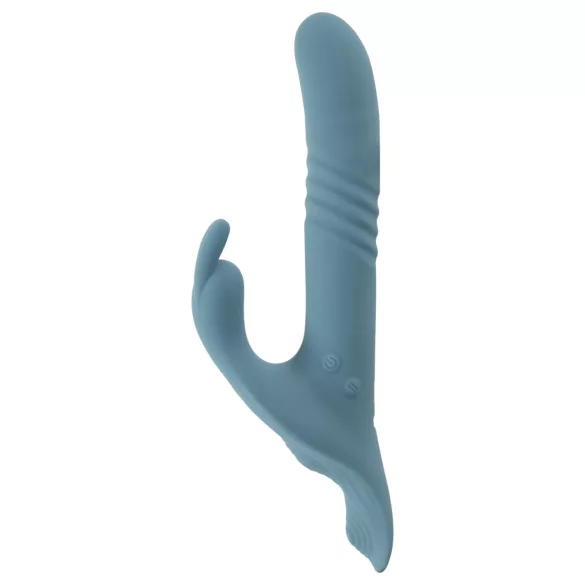You2Toys - 3 τεμαχίων strap-on δονητής κουνελάκι με τηλεχειριστήριο (μπλε)