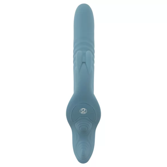 You2Toys - 3 τεμαχίων strap-on δονητής κουνελάκι με τηλεχειριστήριο (μπλε)
