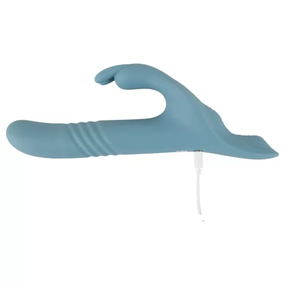 You2Toys - 3 τεμαχίων strap-on δονητής κουνελάκι με τηλεχειριστήριο (μπλε)