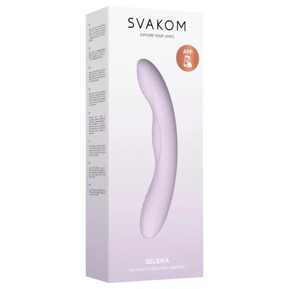 Svakom Selena - δονητής σημείου G με θέρμανση και ώθηση (μοβ)