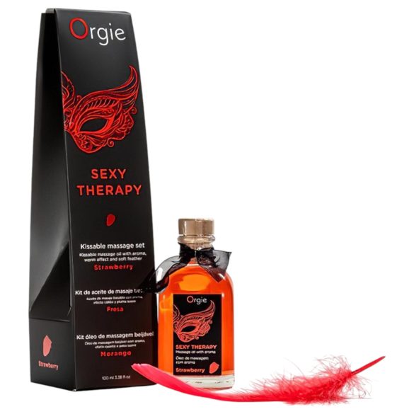 Orgie Sexy Therapy - σετ μασάζ - φράουλα
