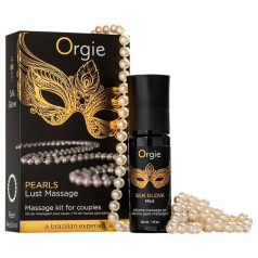   Orgie Pearls Lust - κολιέ μαργαριταριών & τζελ μασάζ (30ml)