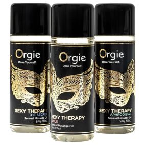   Orgie Sexy Therapy - αισθησιακό σετ λαδιού μασάζ (3x30ml)