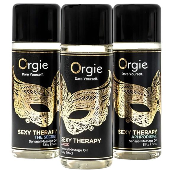 Orgie Sexy Therapy - αισθησιακό σετ λαδιού μασάζ (3x30ml)