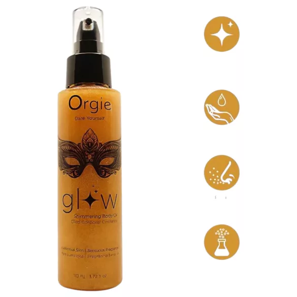 Orgie Glow - λάδι σώματος με γκλίτερ - ενυδάτωση - 110ml