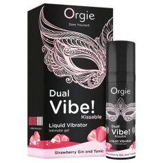   Orgie Dual Vibe - unisex υγρό δονητής - Φράουλα - Gin Tonic (15ml)