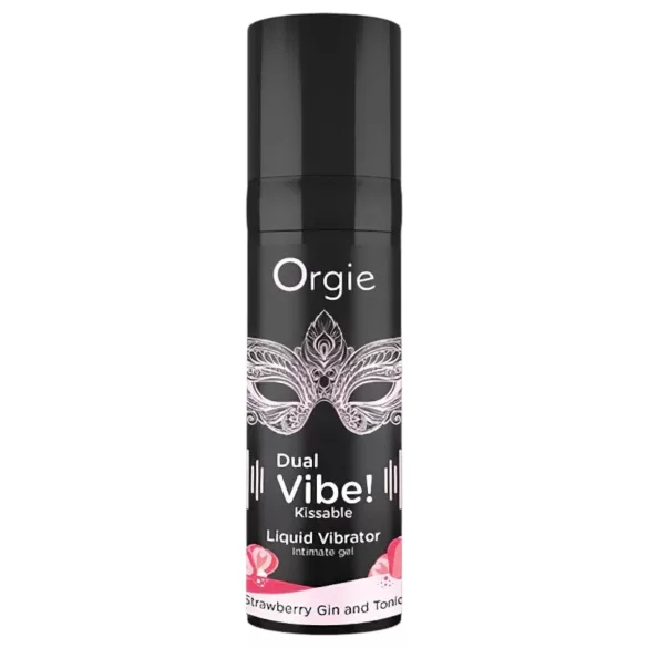 Orgie Dual Vibe - υγρό δονητής unisex - φράουλα gin tonic - 15ml