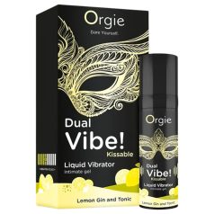  Orgie Dual Vibe - unisex υγρό δονητής - Gin Tonic (15ml)