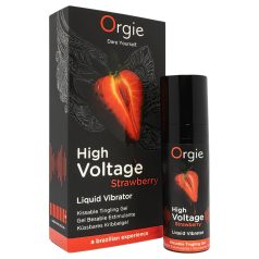   Orgie High Voltage - υγρός δονητής - φράουλα (15ml)