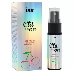   intt Clit Me On - υγρό δονητής σπρέι κλειτορίδας - κόκκινα φρούτα (12ml)