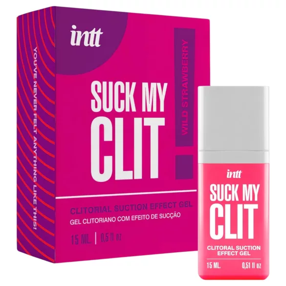 Intt Suck My Clit - τζελ διέγερσης κλειτορίδας για γυναίκες - φράουλα (15ml)