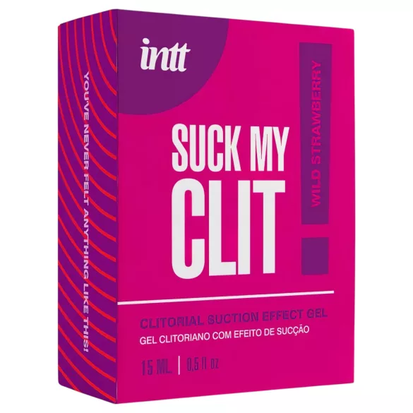 Intt Suck My Clit - τζελ διέγερσης κλειτορίδας για γυναίκες - φράουλα (15ml)