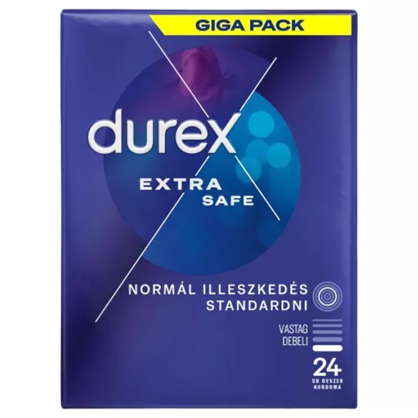 Durex - προφυλακτικό ασφαλείας - Extra Safe - 24 τεμάχια