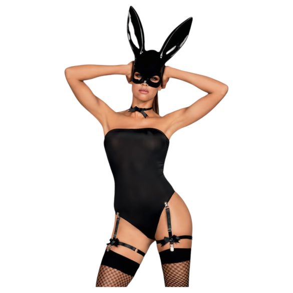 Obsessive OB7008 Sexy Bunny - στολή κουνελάκι (μαύρη)