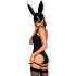 Obsessive OB7008 Sexy Bunny - στολή κουνελάκι (μαύρη) - L/XL