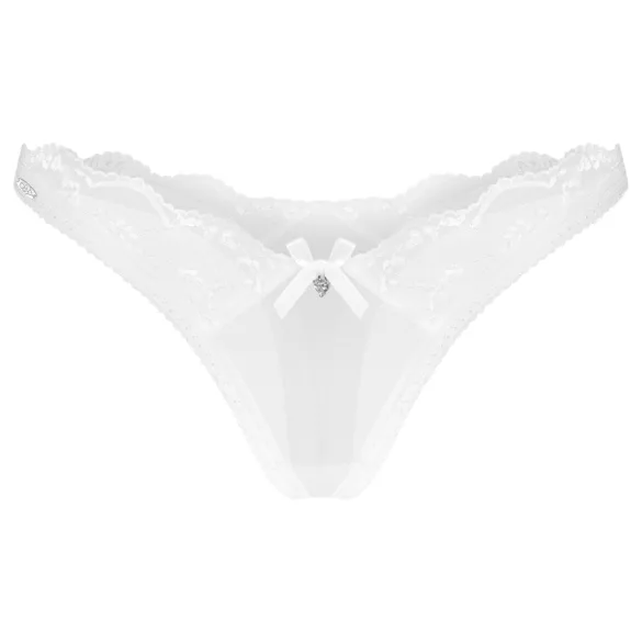 Obsessive Weddya - δαντελένιο στρινγκ (λευκό) - L/XL