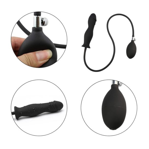 Wild Play - φουσκωτό πρωκτικό βύσμα (μαύρο)