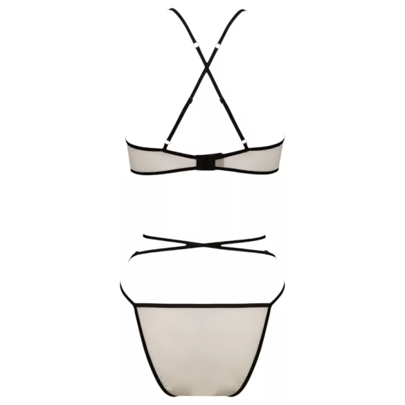 Passion Chika - σετ σουτιέν (κρέμα) - L/XL