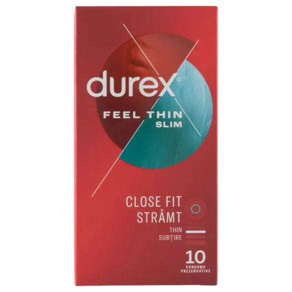 Durex - προφυλακτικά λεπτά slim - αίσθηση φυσικού - 10 τεμάχια