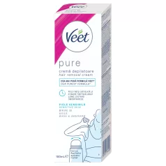   Veet Pure - αποτριχωτική κρέμα για τη γραμμή μπικίνι - για ευαίσθητη επιδερμίδα (100 ml)