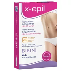   X-Epil - ταινίες αποτρίχωσης για μπικίνι/μασχάλη 12τμχ - έτοιμες χρήσης