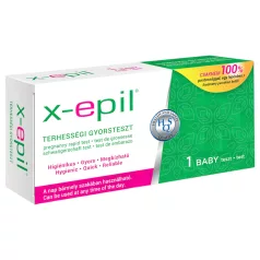   X-Epil - τεστ εγκυμοσύνης γρήγορης ανίχνευσης - ταινία (1 τεμάχιο)