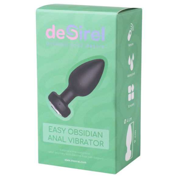 Desirel Easy Obsidian - ασύρματος αναλγητικός δονητής (μαύρο)