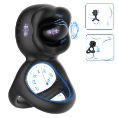   Biu-Biu - δαχτυλίδι πέους και δονητής κλειτορίδας (μαύρο)