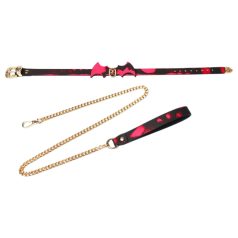   Γιακάς με αλλαγή χρώματος με λουρί (μαύρος)