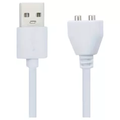   Pleasure Charge Wilson - μαγνητικό καλώδιο φόρτισης USB (λευκό)