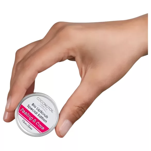 Coconutoil - βιολογικό scrub χειλιών - φυσικό λάδι καρύδας 10ml