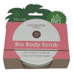   Coconutoil - organický tělový peeling s kávou a cukrem z kokosových květů (100 ml)
