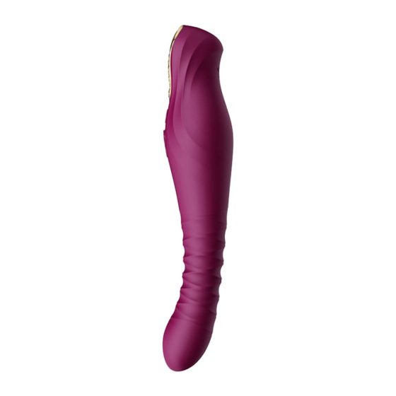 ZALO King - Rechargeable, waterproof, shock vibrator (purple)