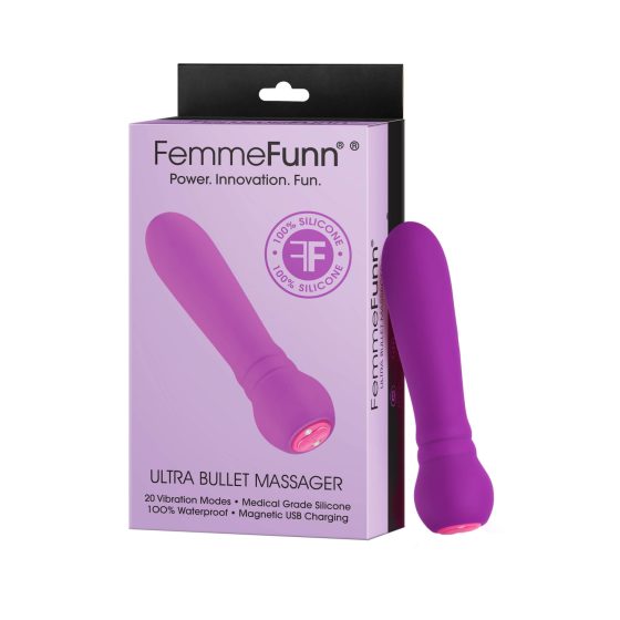 FemmeFunn Ultra Bullet - rechargeable premium pole vibrator (purple)