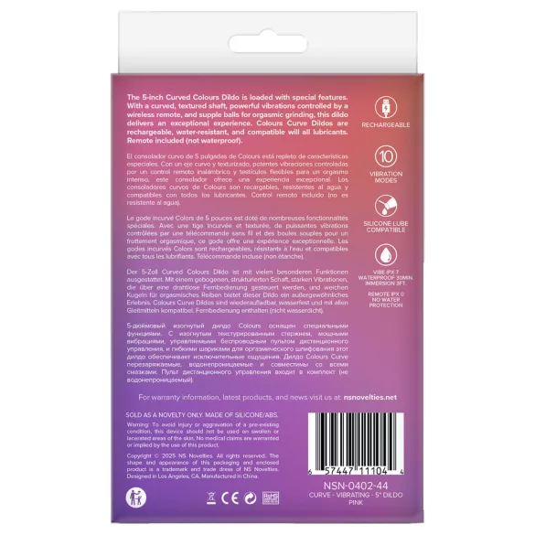 NS Novelties - 2 σε 1 κλειτοριδικός διεγέρτης & δονητής G-σημείου (ροζ)