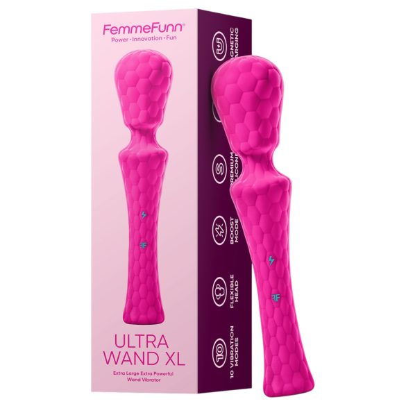 FemmeFunn Ultra Wand XL - πρέμιουμ μασάζ δονητής (ροζ)