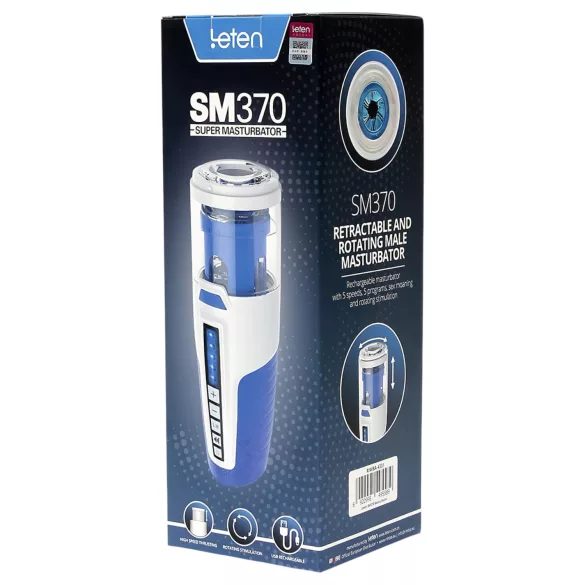 Leten SM370 - περιστρεφόμενος αυνανιστής με ήχους (λευκό)