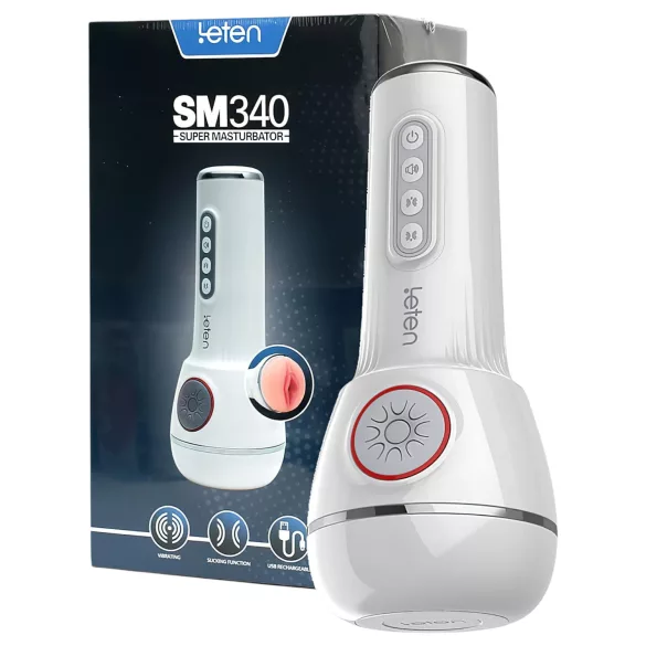 LETEN SM340 - επαναφορτιζόμενος, δονητικός, αναρροφητικός αυνανιστής